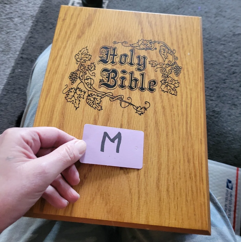 Vintage Used Holy Bible Bible box has been used so there imperfect